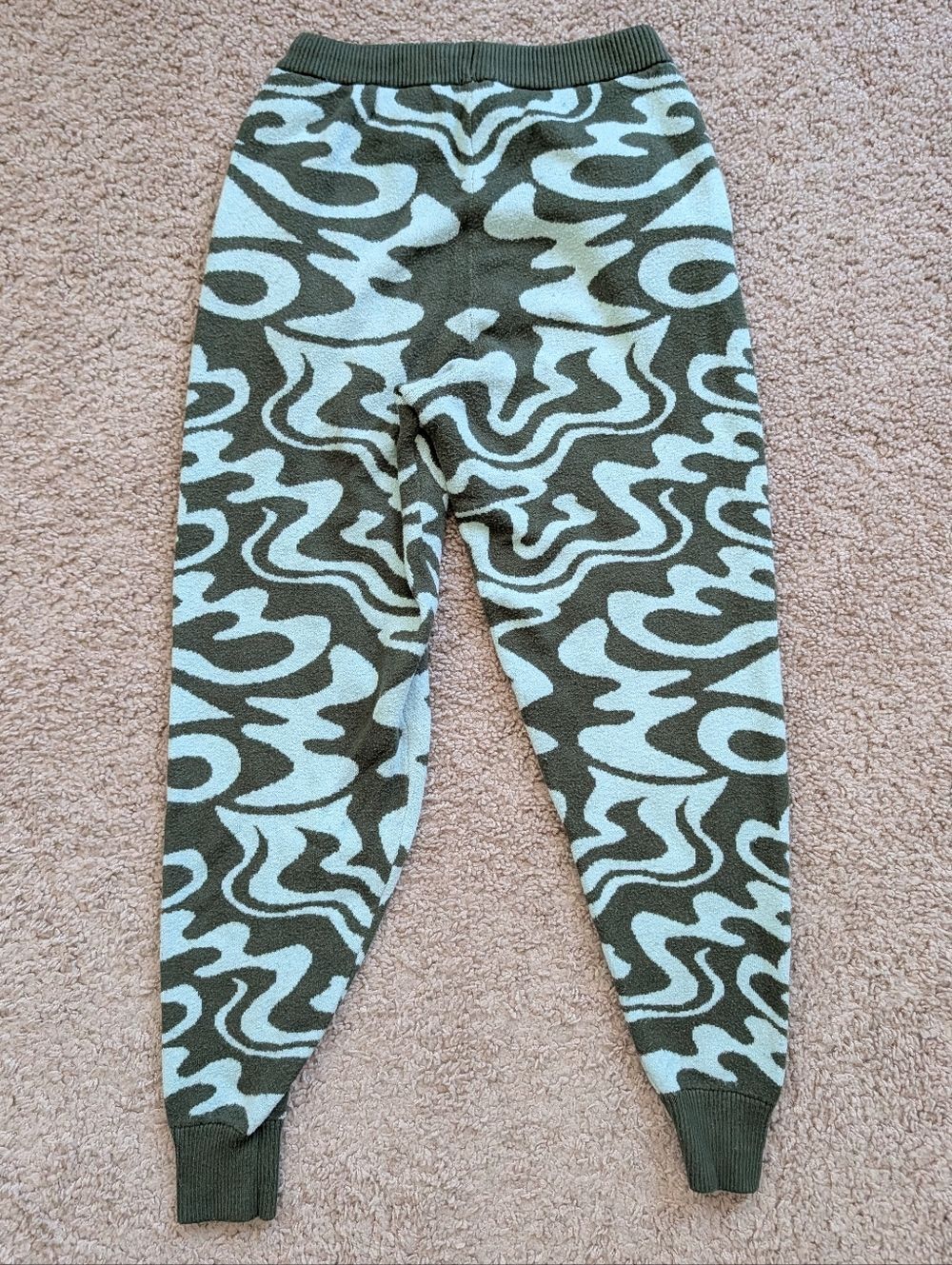 Savage Fenty Unisex Green Minty Blue Love Dizzy Lit Leisure Knit Joggers Size XS - Picture 6 of 13